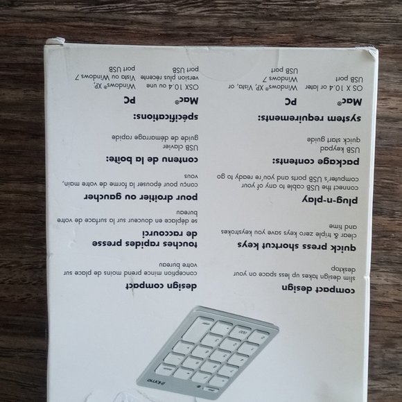 iHome 20 Button Keypad for Mac & PC USB Connectivity Compact Design Plug n Play - Picture 2 of 5